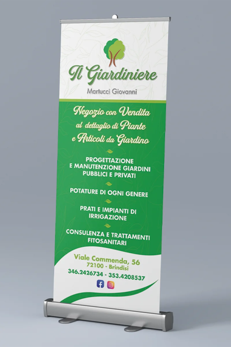 Il Giardiniere - Roll-up Verticale